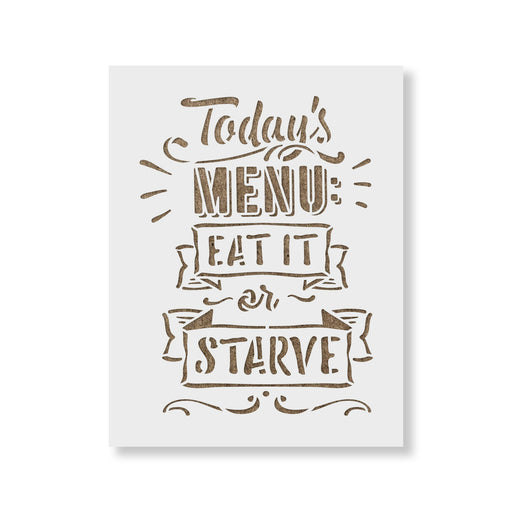 Eat or Starve Stencil
