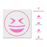 Emoji Grinning Squinting Stencil