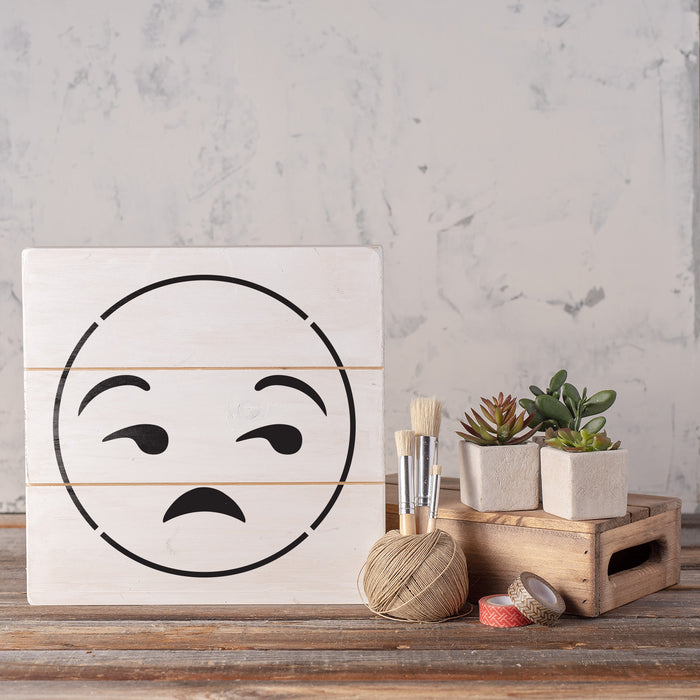 Emoji Unamused Stencil