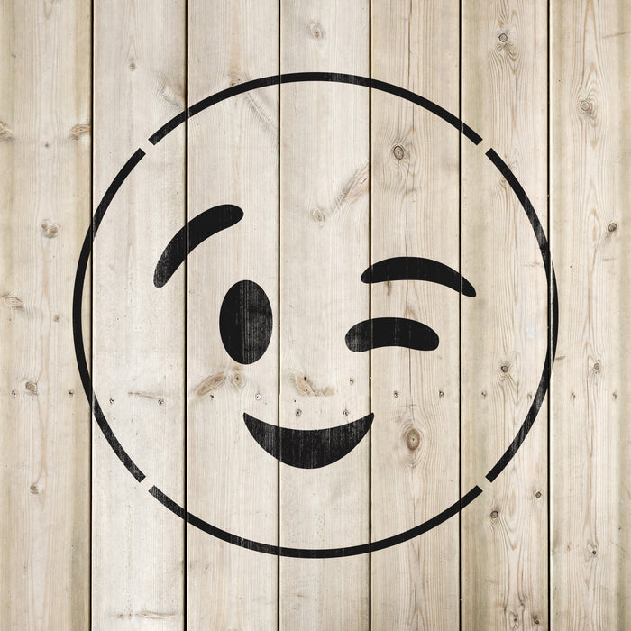 Emoji Wink Stencil