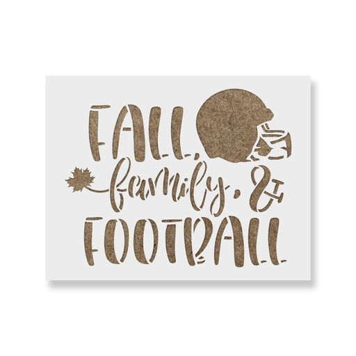 Fall Family Football Stencil