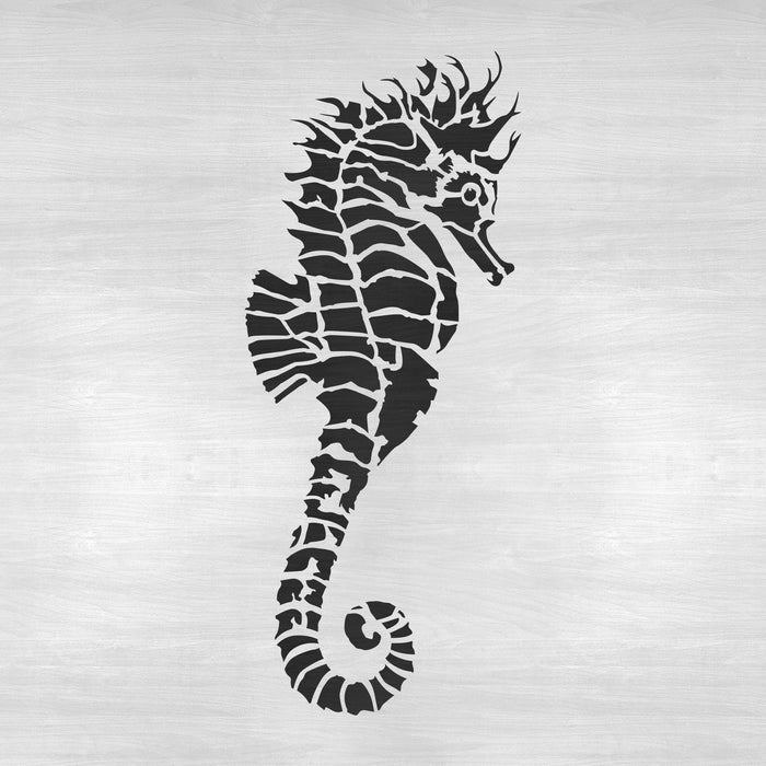 Fancy Seahorse Stencil