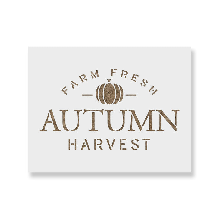 Farm Fresh Autumn Harvest Stencil