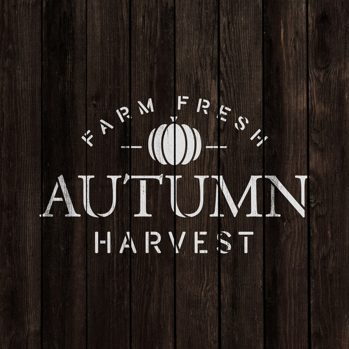Farm Fresh Autumn Harvest Stencil