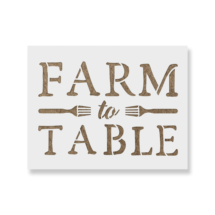 Farm To Table Stencil