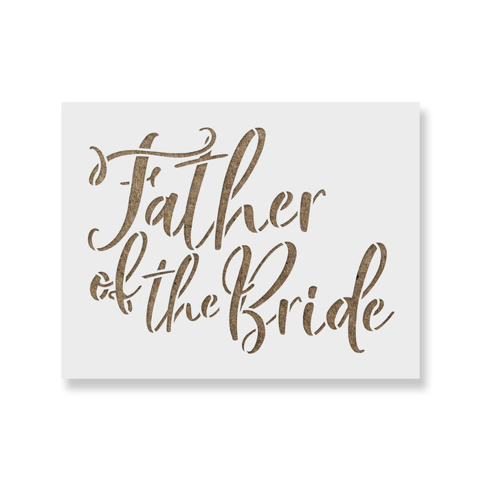 Father of The Bride Stencil