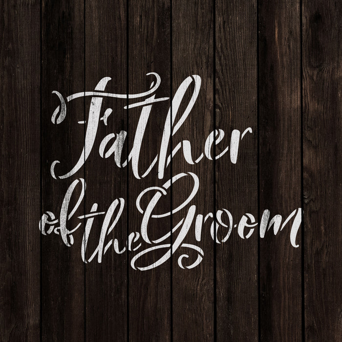 Father Of The Groom Stencil