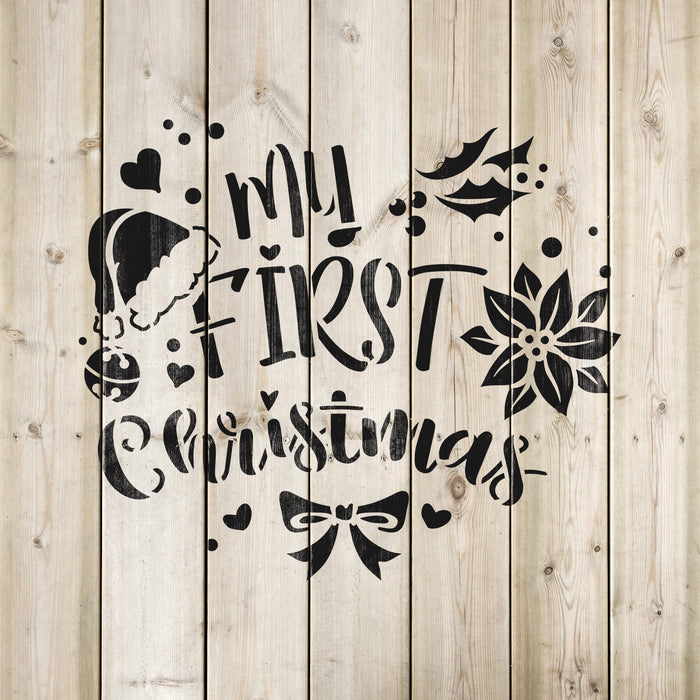 First Christmas Stencil