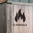 Flammable Symbol Stencil