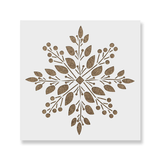 Flower Snowflake Stencil