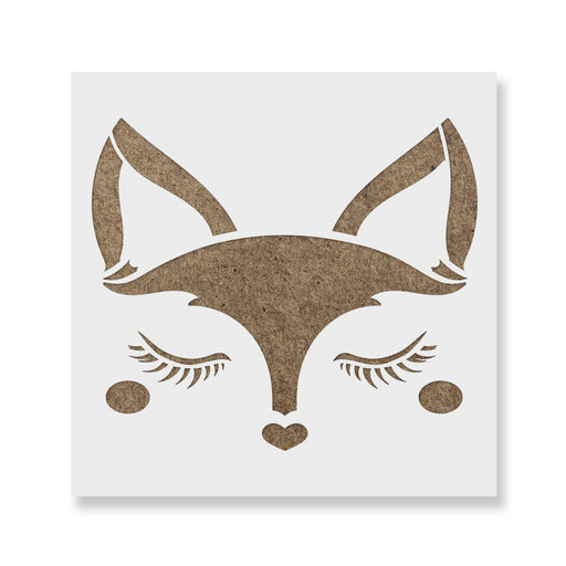 Fox Face Stencil