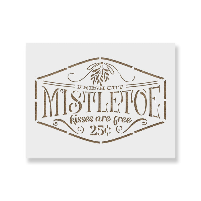 Fresh Cut Mistletoe Stencil