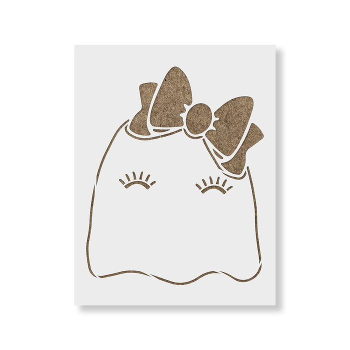 Ghost Bow Halloween Stencil