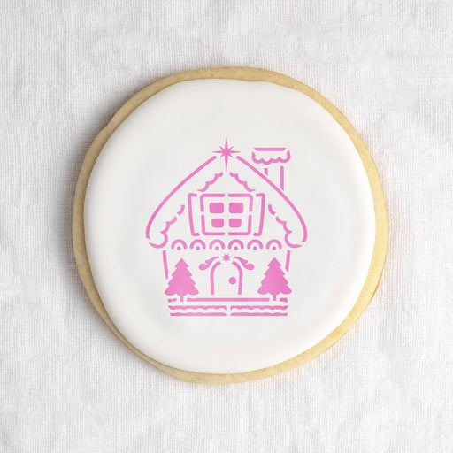Gingerbread House Cookie Stencil
