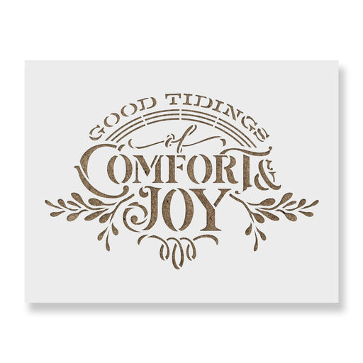 Good Tidings Of Comfort And Joy Stencil