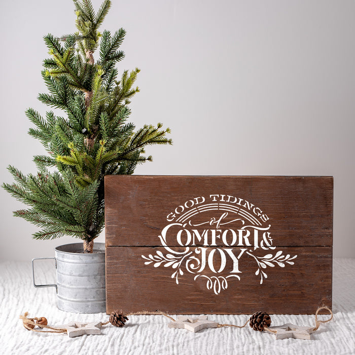 Good Tidings Of Comfort And Joy Stencil