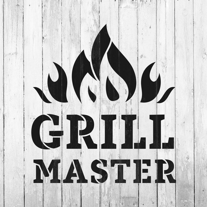 Grill Master Summer Bbq Stencil