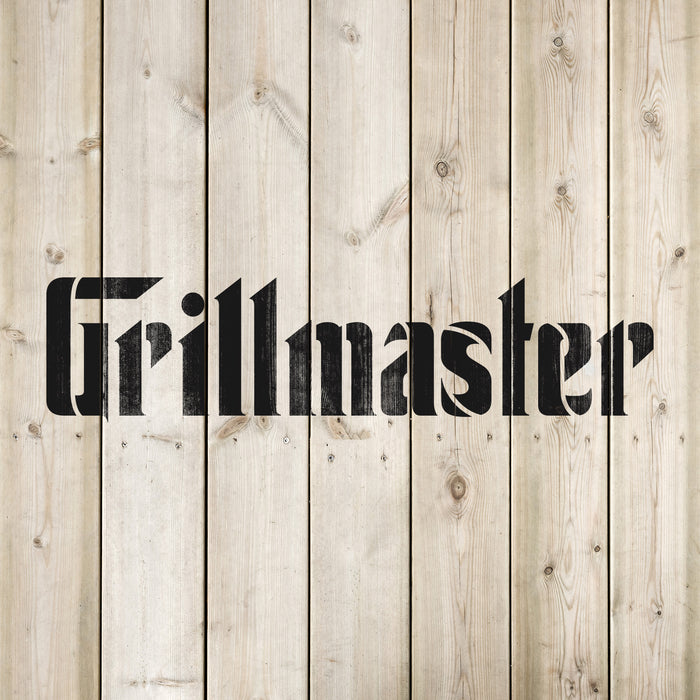 Grillmaster Barbecue Stencil