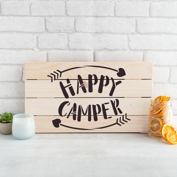Happy Camper Arrows Stencil
