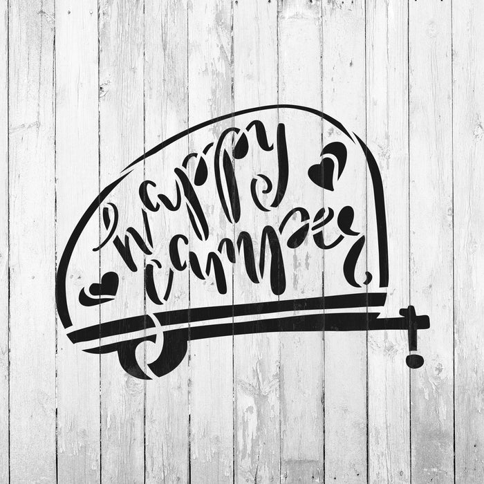 Happy Camper Stencil