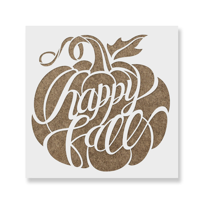 Happy Fall Pumpkin Sign Stencil