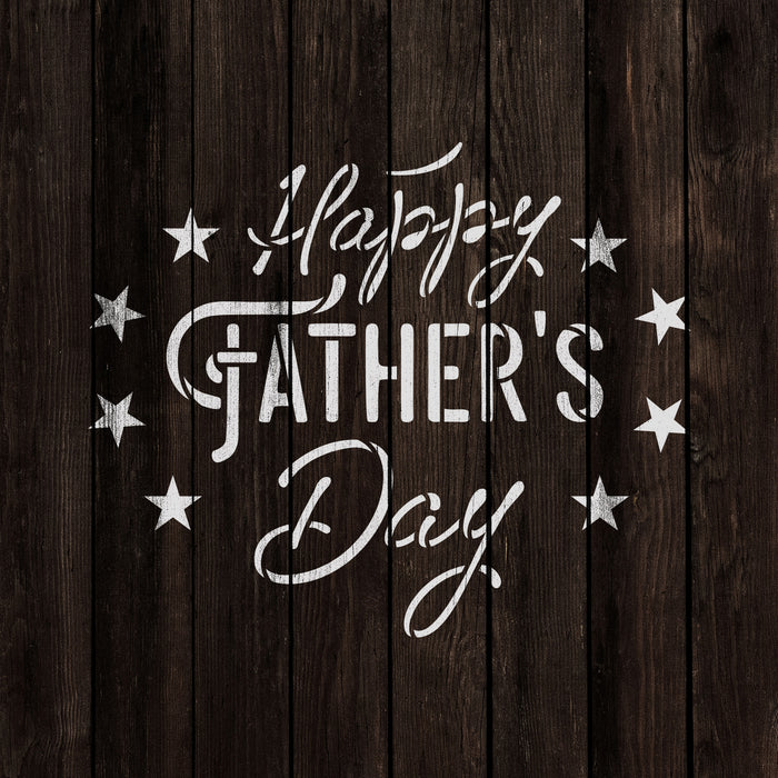 Happy Fathers Day Stencil