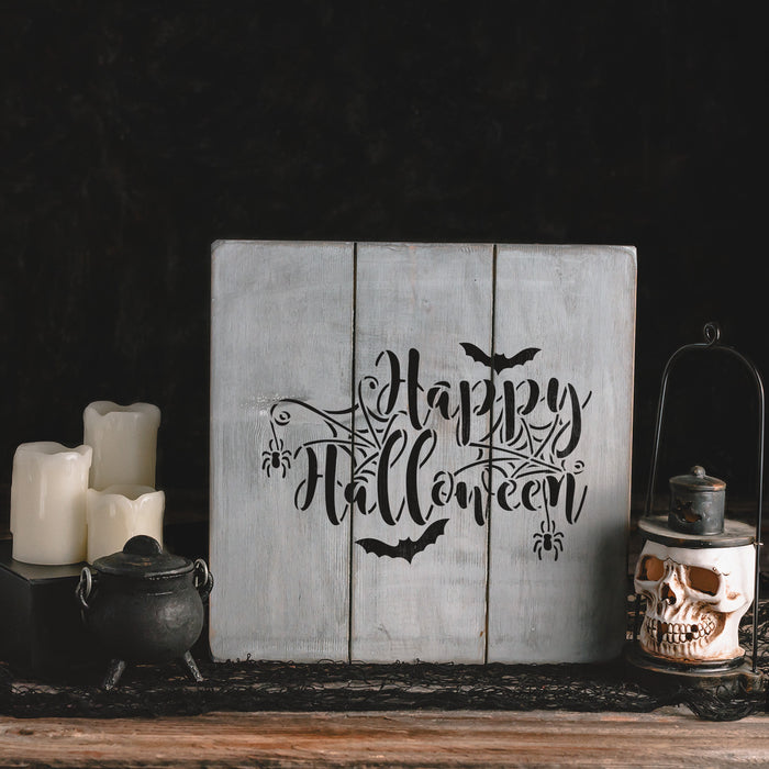 Happy Halloween Wicked Stencil