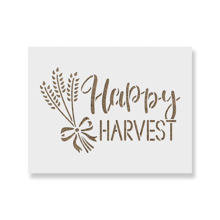 Happy Harvest Stencil