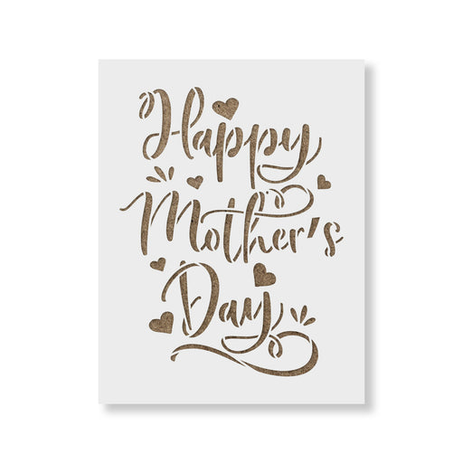 Happy Mothers Day Stencil