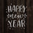 Happy New Year Dots Stencil