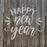 Happy New Year Simple Stencil