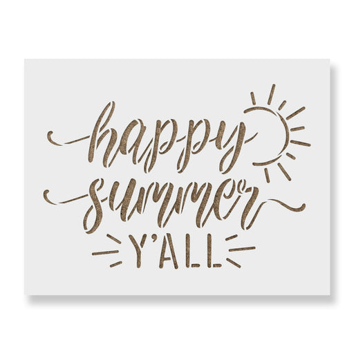 Happy Summer Y'all Stencil