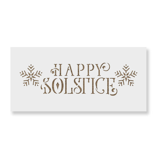 Happy Winter Solstice Stencil