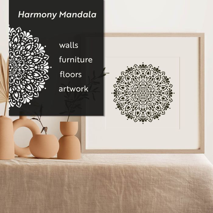 Harmony Mandala Stencil