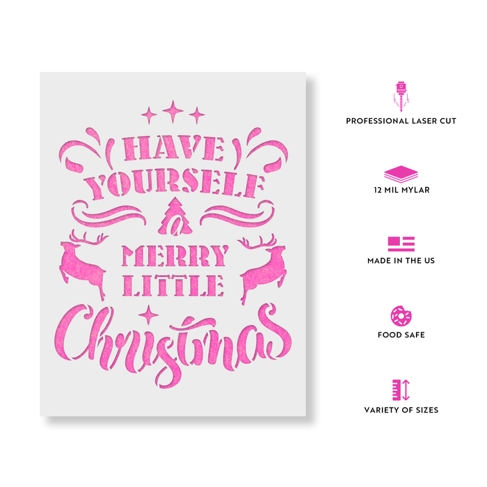 Have Yourself a Merry Christmas Stencil