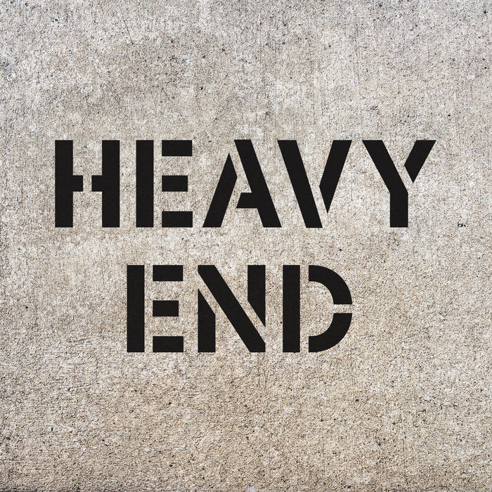 Heavy End Stencil