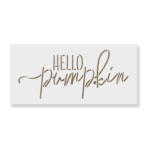 Hello Pumpkin Fall Stencil