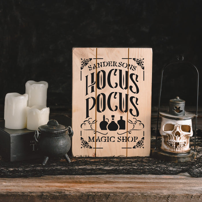 Hocus Pocus Shop Stencil