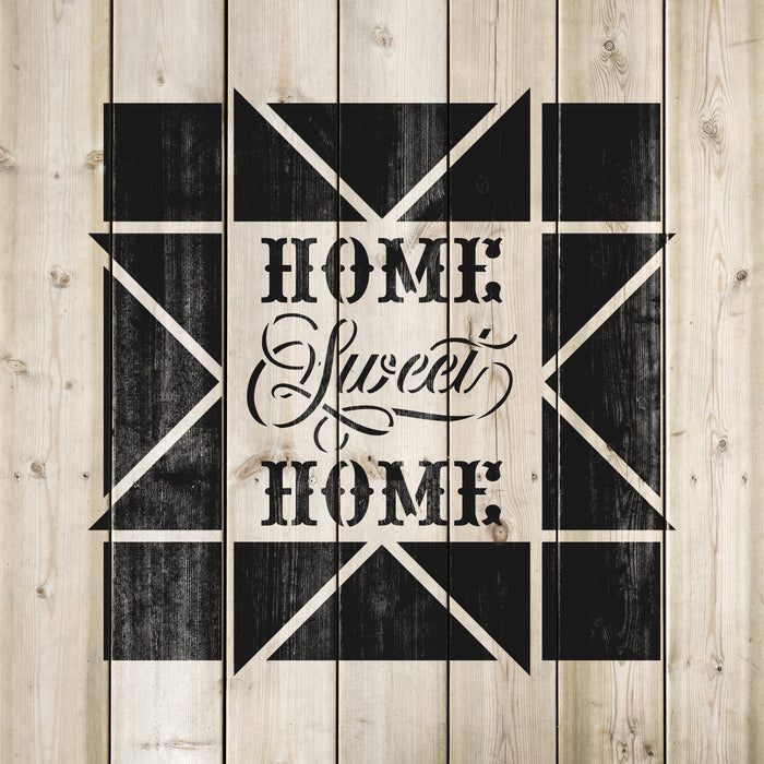 Home Sweet Home Barn Quilt Stencil