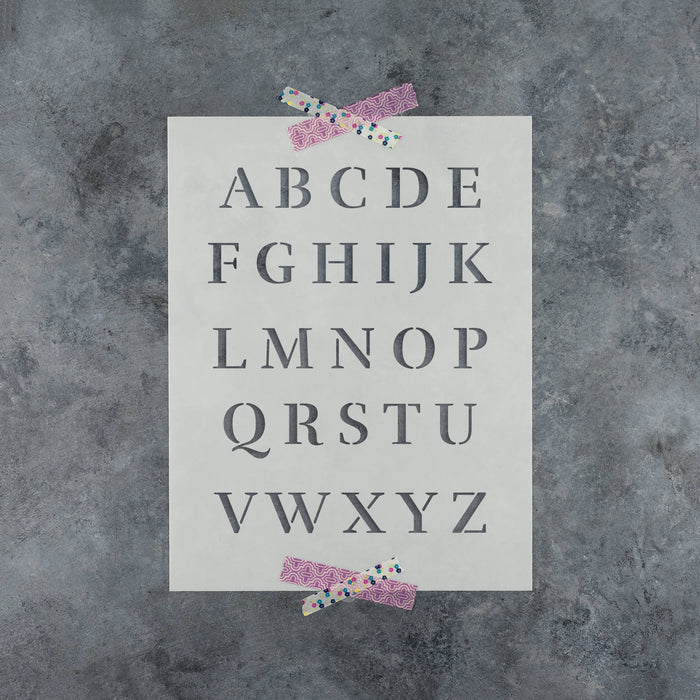 Rufina Letter Stencil Set