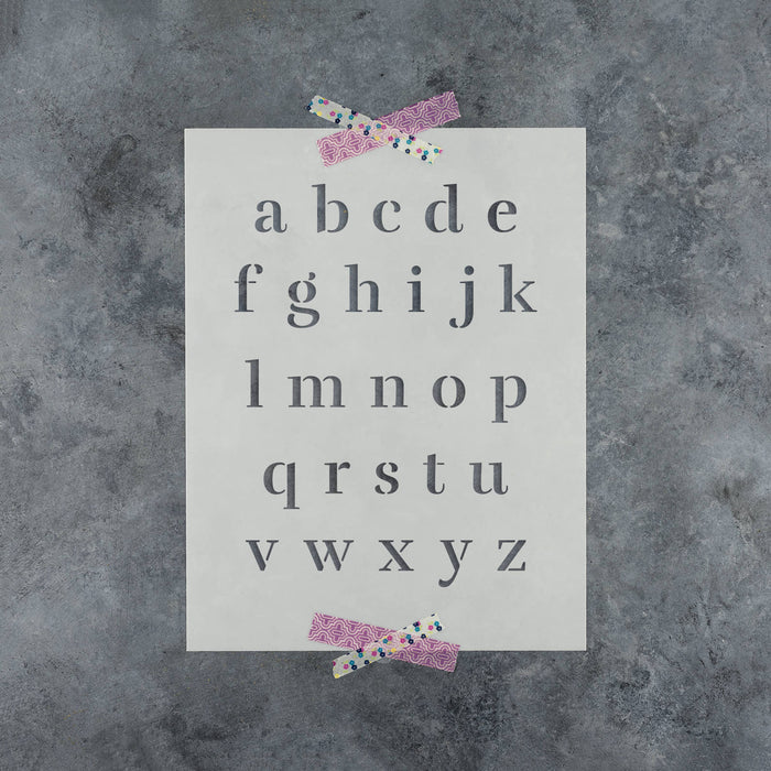 Rufina Letter Stencil Set