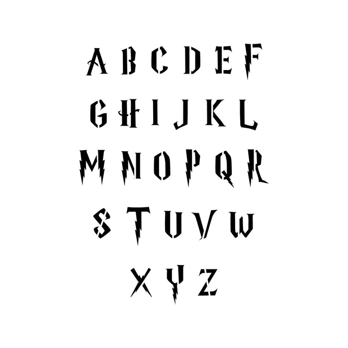 Harry Potter Letter Stencil Set