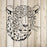Jaguar Head Stencil