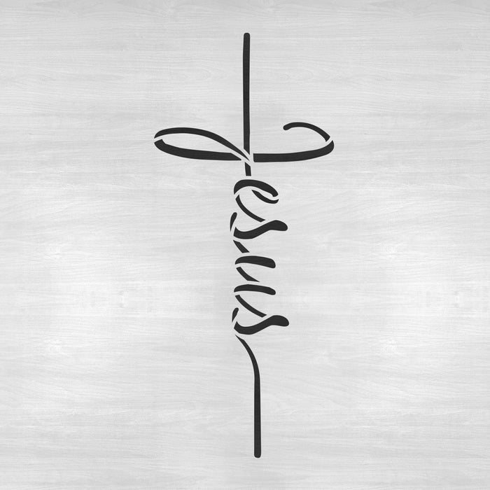 Jesus Cross Stencil