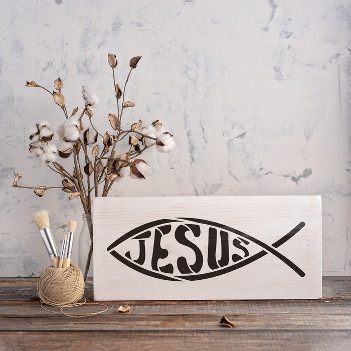 Jesus Fish Stencil