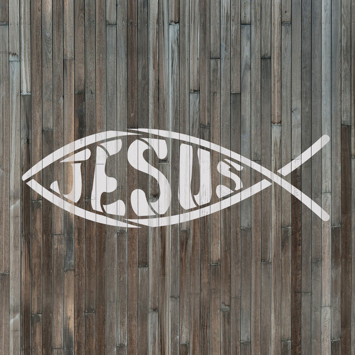 Jesus Fish Stencil