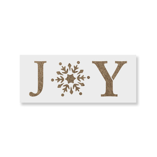 Joy Snowflake Stencil