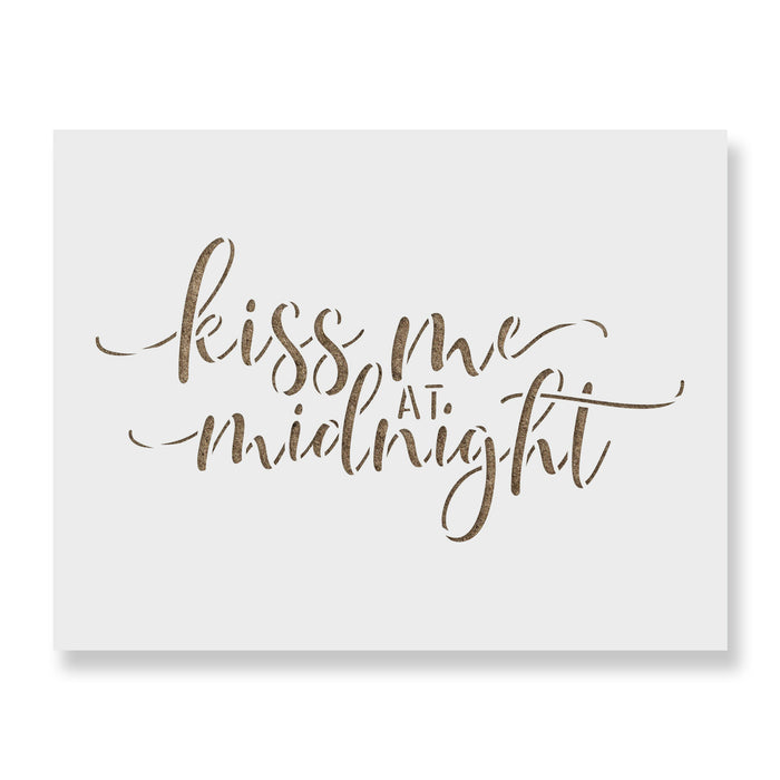 Kiss Me At Midnight Stencil