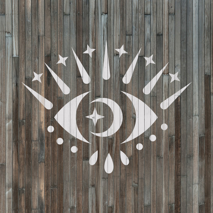 Koruma Evil Eye Stencil