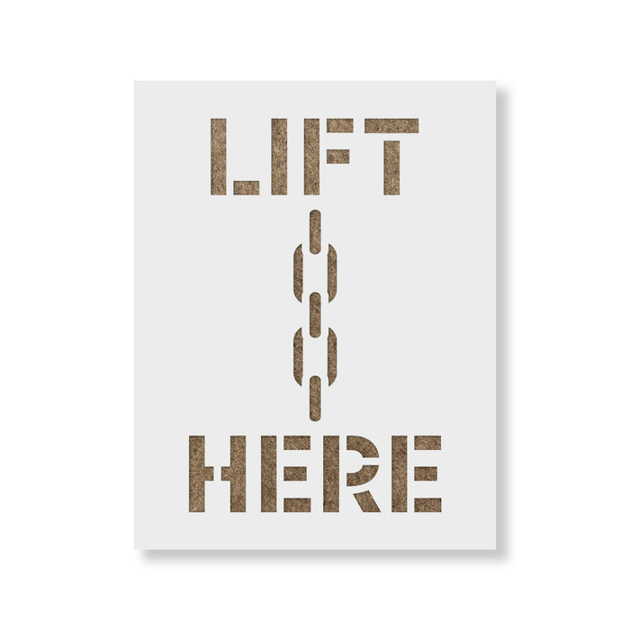 Lift Here Stencil
